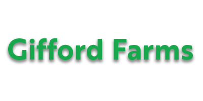 Gifford Farms logo in green text.